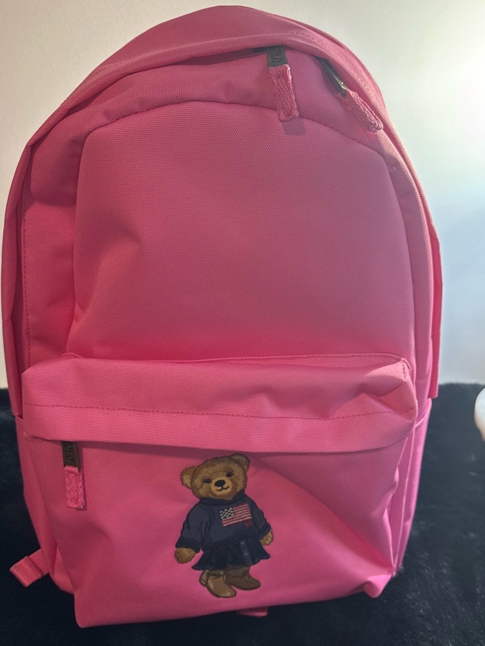 Ralph Lauren Pink Teddy Bear Backpack